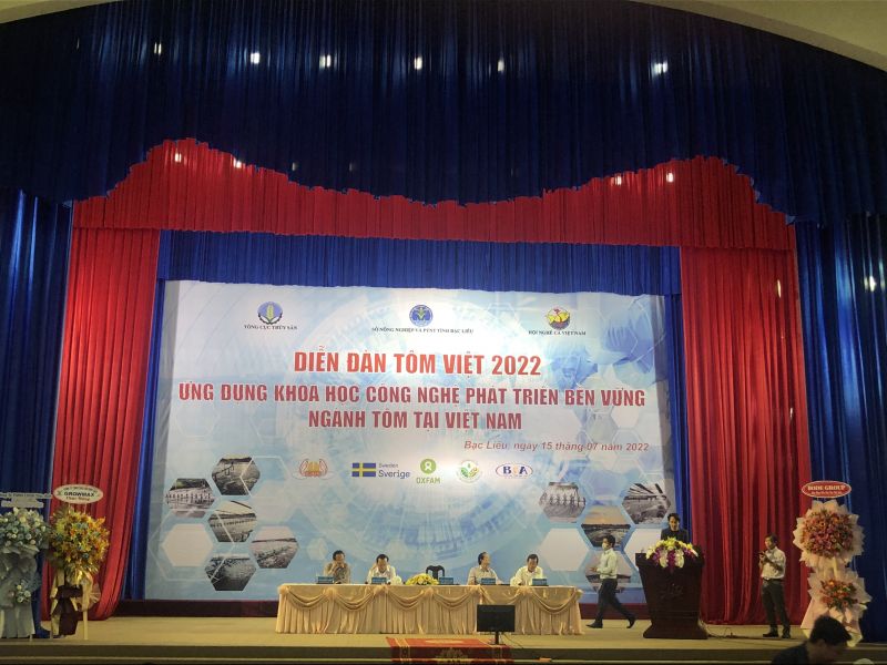 Tham dự diễn đàn tôm Việt 2022